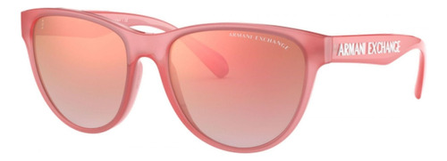 Oculos Sol Armani Exchange Ax4095s 83086f 56 Espelhada Cor Rosa Armação Rosa Lente Rosa