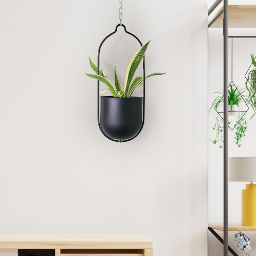 Cesta Colgante Para Flores, Elegante Maceta Decorativa Para