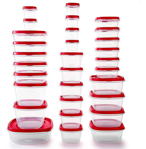 Juego Completo De Recipientes Rubbermaid Tapa Con Valvula