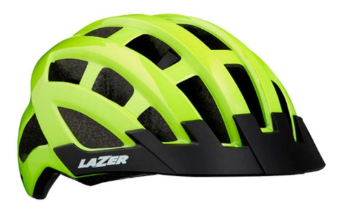 Capacete Lazer Compact Amarelo (54-61) In Mold Ciclismo