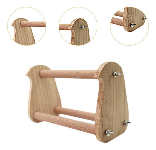 Pájaro De Madera Parrot Perch Rama De Madera Rama De Madera