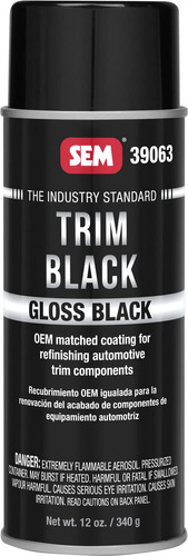 Sem 39063 gloss Recortar Black Spray Pintura Aerosol