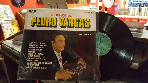 Pedro Vargas Lo Mejor De Pedro Vargas Lp Vinilo Ex