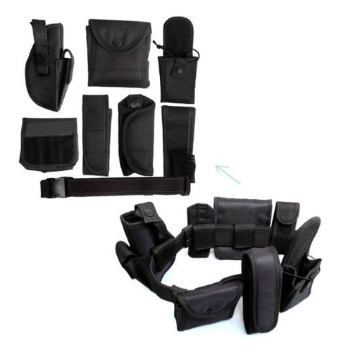 Ajuste Policía Emt Seguridad Tactical Combat Gear Negro Nylo