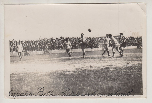 1924 Futbol Fotografia De Partido Uruguay Vs Athletic Bilbao