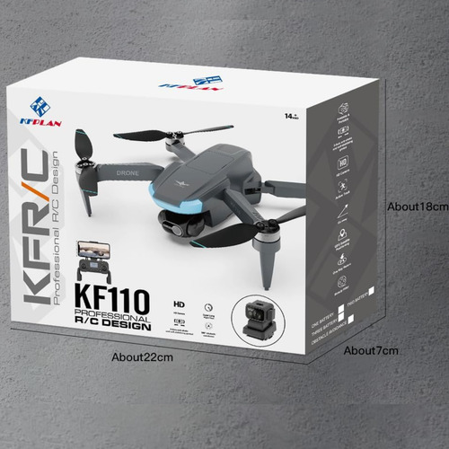 Mini Drone Kf110 Max Sensor De Obstaculo 2 Baterias