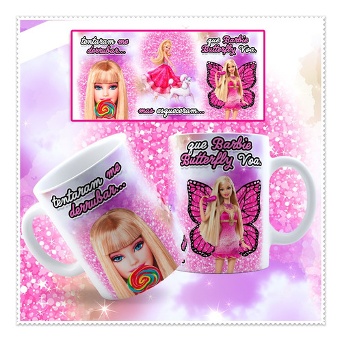 5 Artes Para Caneca Barbie Frases Arquivos Png
