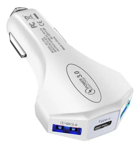 Cargador de coche USB-A/USB-C de doble puerto con Alexa integrado, USB-C PD  3.0/QC 4.0+ y adaptador de coche USB-A QC 3.0 para Apple, Android y Google  Phones y tabletas - Alexa en