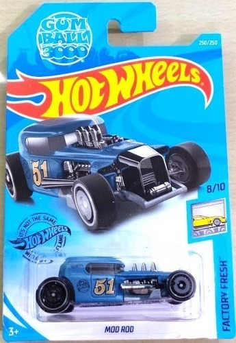 Hot Wheels! 2019 Fábrica Fresca Mod Varilla 8/10 