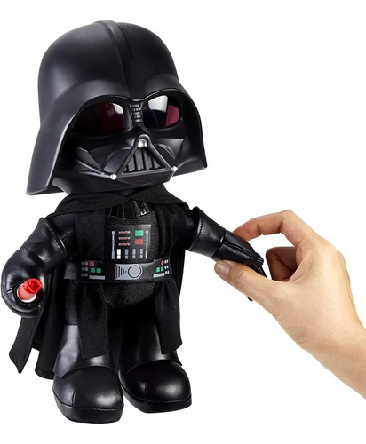 Boneco Darth Vader Pelúcia Star Wars Modificador Voz Mattel