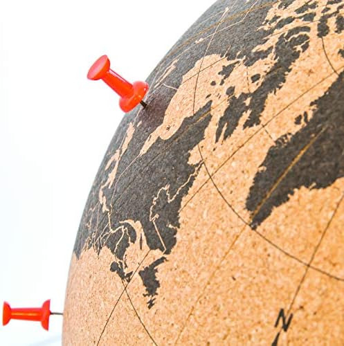 Suck Uk Globo De Corcho Con Alfileres Globos De La Tierra Pa