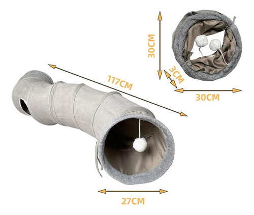 Túnel De Camurça Para Gatos, Coelho, Peepee Escondido,