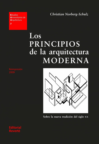 Libro Los Principios De La Arquitectura Moderna - Norberg-sc