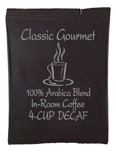 Classic Gourmet Decaf - Paquete De Filtros De Café De 4 Taza