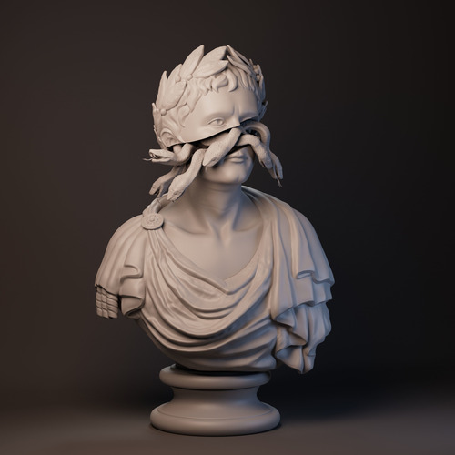 Imponente Busto De Augusto César Para Tu Hogar