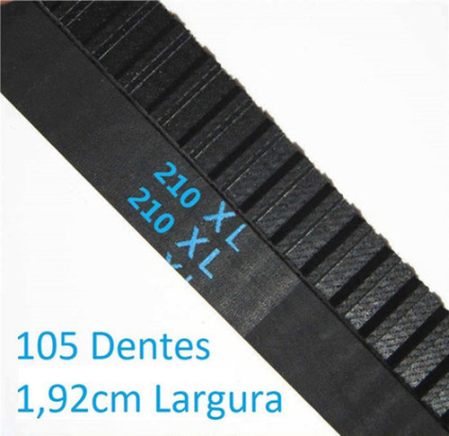 5 Correia 210xl Dentada Sincronizada Xl - 105 Dentes