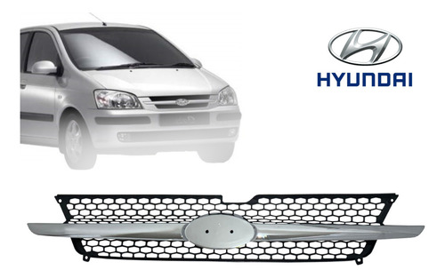 Parrilla (bigote Cromado) Para Hyundai Getz 2006