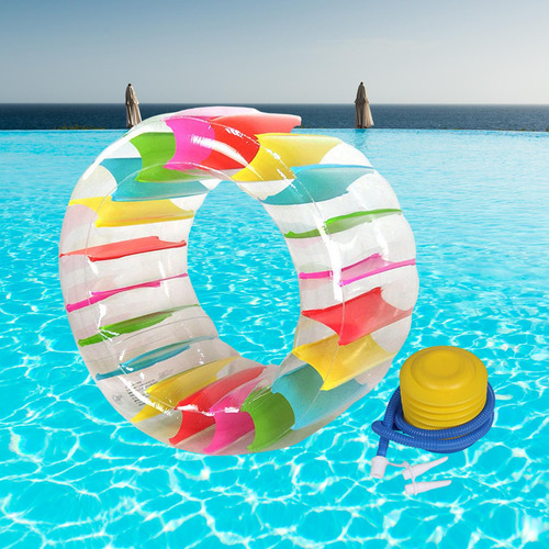 Rueda Inflable Para El Agua, Flotador Colorido 165cmx80cm