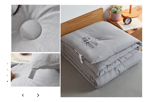 Colcha Ligera Lavable A Máquina, Ideal Para Aire Acondiciona