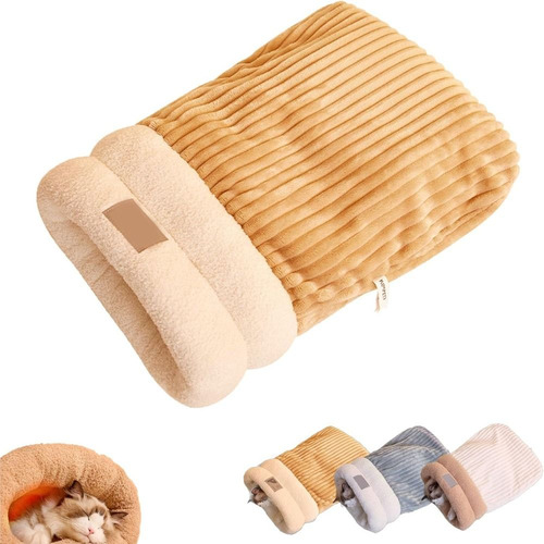 Saco De Dormir Para Gatos, Cama Cálida De Algodón, Suave Fel