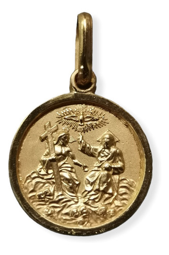 Medalla Oro 18k Santísima Trinidad #691 (medallas Nava) 