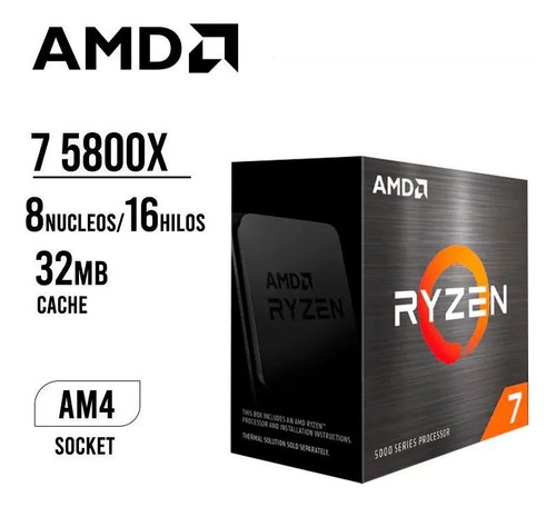 Computadora Preensamblada Ryzen 7 5800x (Usado)