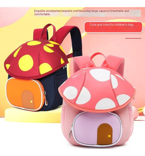 Bebé Lindo Pequeño Hongo Niños Kindergarten Bolsa De La