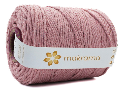 Hilaza De Algodón Para Macrame 3mm Colores Color Palo de Rosa