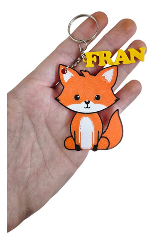 Llaveros Souvenirs 3d Personalizados Con Nombre X 31 Zorrito