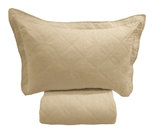 Colcha Cubrecama Beige Natural Twin Colchon De 1 X 2 X 30