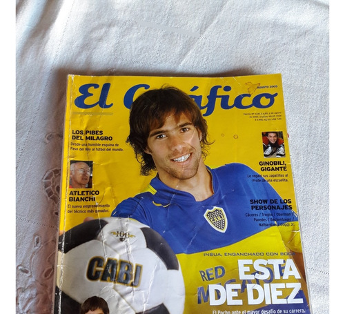 El Grafico Nº 4341 2/8/2005 Insua Boca Messi Campeon Juvenil
