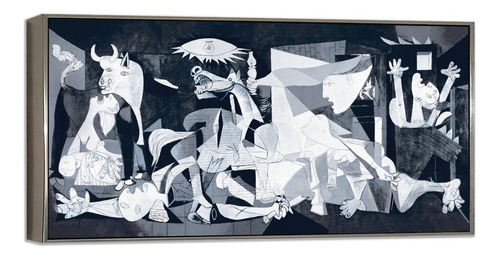 Cuadro Moderno  Flotado Canvas Guernica Picasso 90x180cm 
