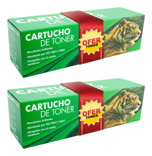 2 Pza Tn-1060 Toner Tigre Compatible Con Mfc-1811