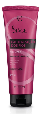  Shampoo Siàge Cauterização Dos Fios 250ml
