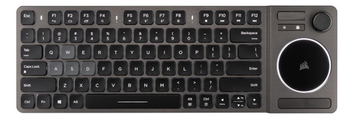 Teclado Negro Gamer Bluetooth Corsair K83 Qwerty Español 