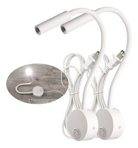 Lámpara De Pared Led 3 W Para Mesita De Noche, 2 Piezas