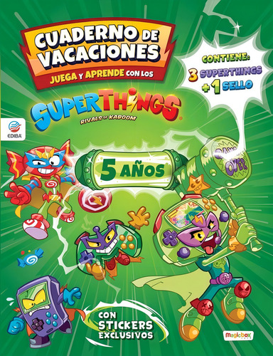 Libro: Cuaderno De Vacaciones Juega Y Aprende Superthings Gu