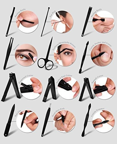 Corta Uñas Utopia Kit Manicura Acero Inoxidable Con Estuche