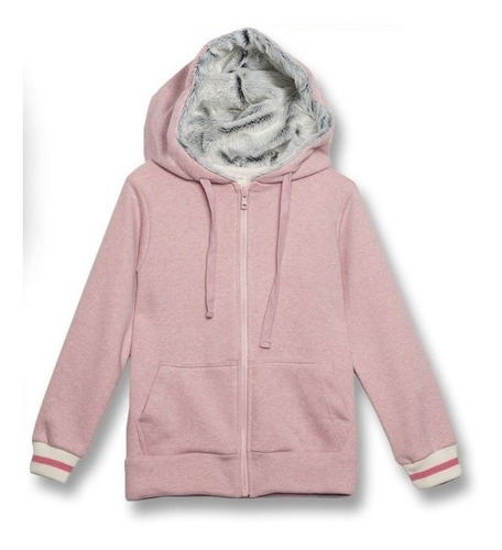 Campera Canguro Nena Rosa