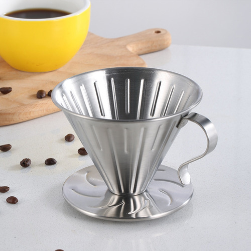 Gotero Reutilizable Para Filtro De Café De Acero Inoxidable