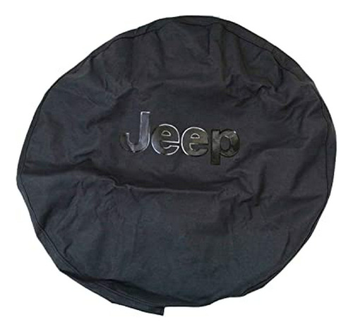 Mopar Jeep Wrangler Denim Negro W / Logo Llanta De Repuesto 