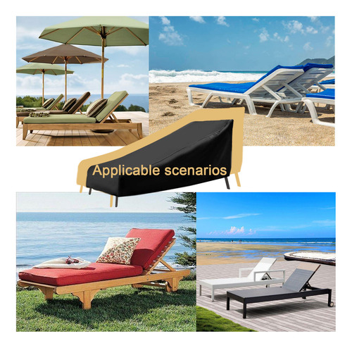 Funda Para Chaise Longue De Playa Y Jardín, Antiderrapos, Ll