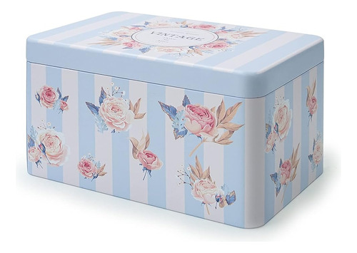 Dreamseden Small Storage Tin Box - Mini Metal Treasure Tea C