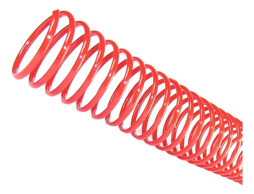 Espiral Para Encadernação Vermelho 40mm Para 350 Folhas 18un