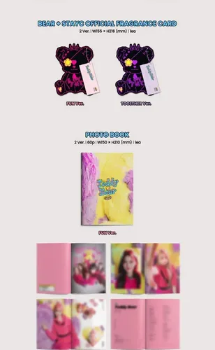 Stayc Teddy Bear 4th Single Album Cd+card+photobook+bear
