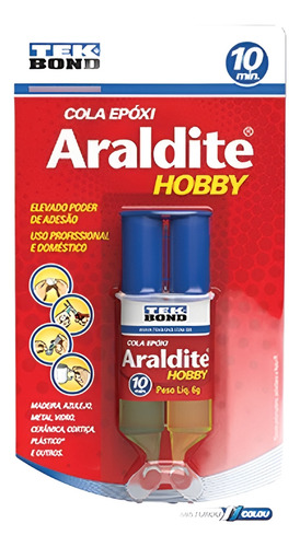 89574) 5 Cola Epoxl Araldite Seringa Hobby 6g (10 Min) *ve+;