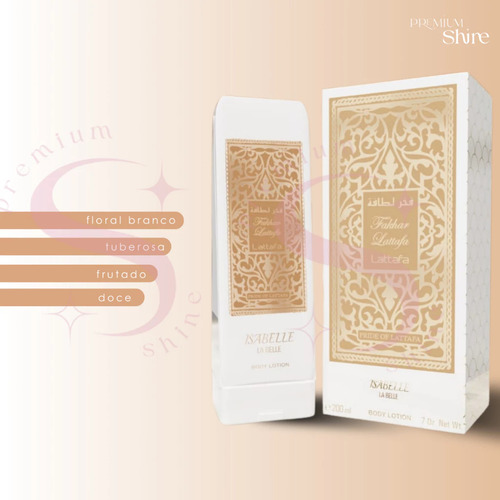Creme Corporal Perfumado Árabe Fakhar 200ml Isabelle La Bel