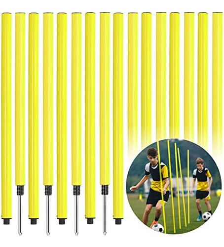 12 Bastones De Entrenamiento De Fútbol, Bastones De Entrenam