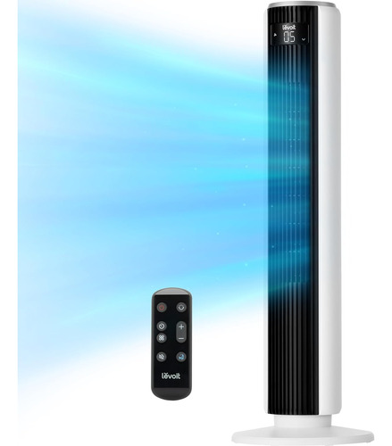 Ventilador De Torre Levoit, 28 - 48 Db, Oscilante, 5 Velocid