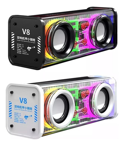 Corneta Bluetooth Inalámbrica Rgb V8 Bt5.3